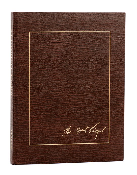 Charvet, David. The Great Virgil. Vancouver: Charvet: Charvet, David. The Great Virgil. Vancouver: Charvet Studios, 1991. First Edition. Brown cloth stamped in gold. Illustrated, including photographs. Endsheets incorporate vintage Virgil brochures. 4to.