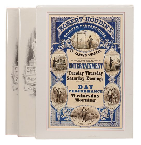 Fechner, Christian. The Magic of Robert-Houdin: Fechner, Christian. The Magic of Robert-Houdin: An Artist’s Life. Bolougne: F.C.F., 2002. From the limited English edition of 1000 copies. Two volumes in red cloth with jackets in the publisher’s