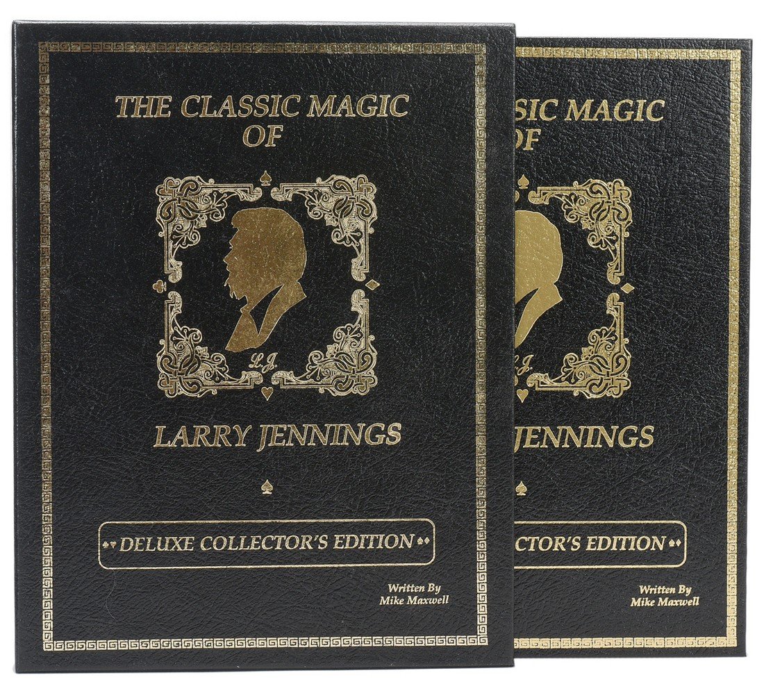 Maxwell, Mike. The Classic Magic of Larry Jennings.: Maxwell, Mike. The Classic Magic of Larry Jennings. Lake Tahoe: L&L, 1986. Black leather stamped in gold with matching slipcase. Illustrated. Number 83 of the publisher’s limited, deluxe edition. 4t