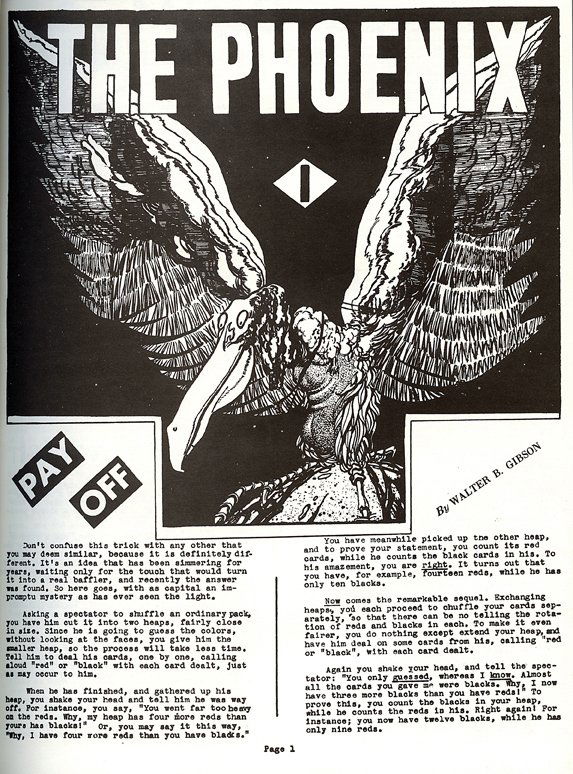 Phoenix. Walter Gibson and Bruce Elliott. Complete.: Phoenix. Walter Gibson and Bruce Elliott. Biweekly. N1 (n.d. – Feb. 1942) – N300 (Feb. 5, 1954). Complete file, being a reprint edition in six matching maroon cloth volumes as issued by Louis Tann