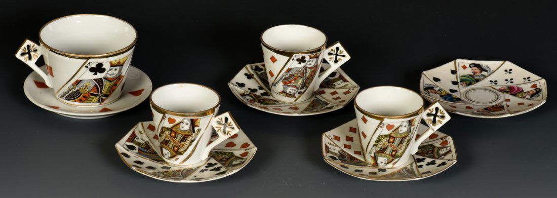 Group of Three Demitasse Cups, a Coffee Cup, Five (1 of 1)