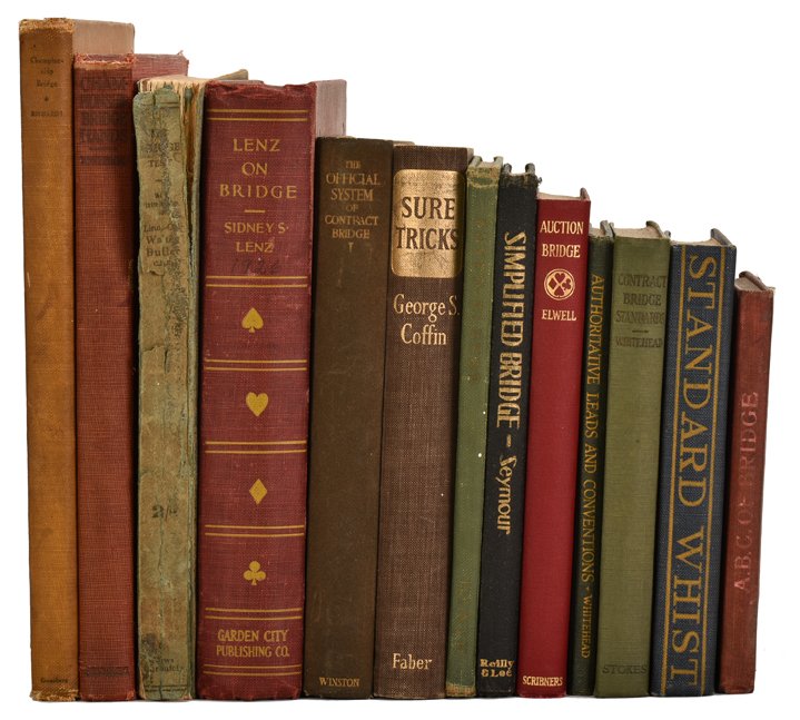 [Bridge] Group of thirteen vintage books on bridge. (1 of 1)