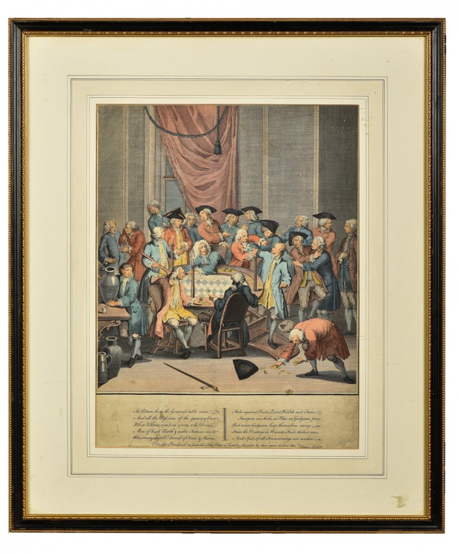 Mid Eighteenth Century Gaming Table and Card Sharpers (1 of 1)