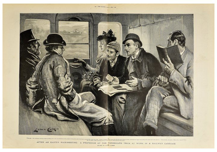 Group of Nineteenth Century Three-Card Monte Wood (1 of 1)