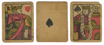 Patience Deck. Maker Unknown, ca. 1840. 52. Cards have (1 of 1)