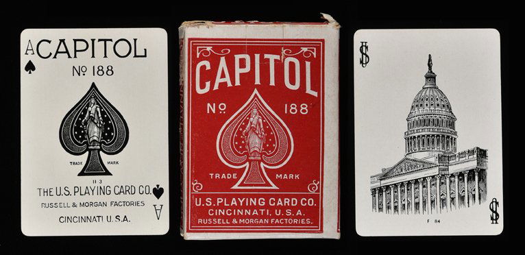 USPC “Capitol No. 188” Playing Cards. Cincinnati, OH, (1 of 1)