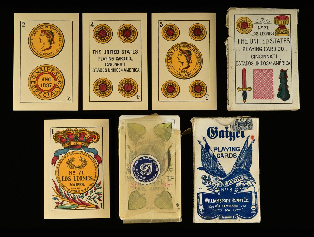 Two USPC Decks. 1) USPC “Los Leones #71 Playing Cards, (1 of 1)