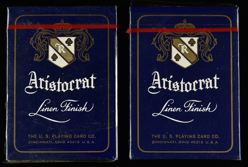 Two USPC “Aristocrat” Playing Cards. Cincinnati, OH. (1 of 1)