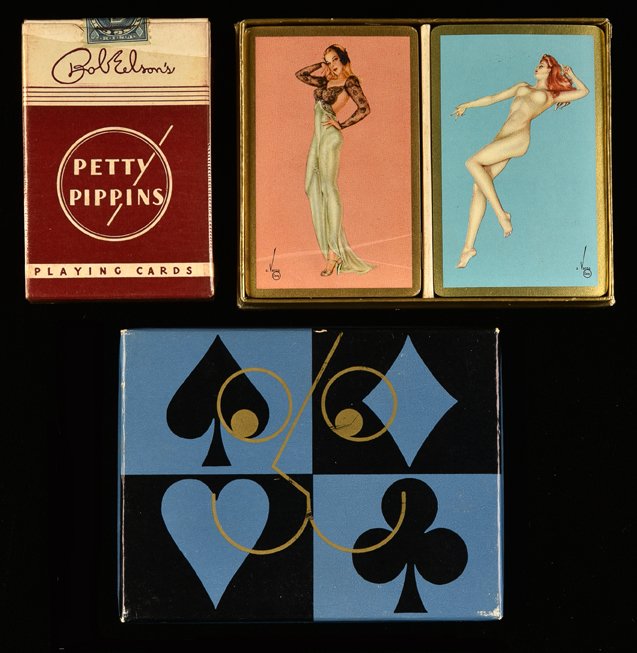 Two Pinup Decks. 1) Vargas double deck, Arrco Playing (1 of 1)