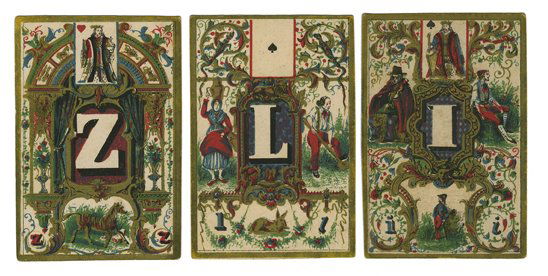 Boboeuf “Jeu de Cartes Alphabétique.” Paris, ca. 1840. (1 of 1)