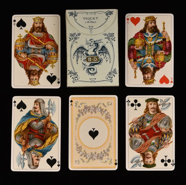 Two B. Dondorf “No. 151 & 108 Piquet” Playing Cards. (1 of 1)