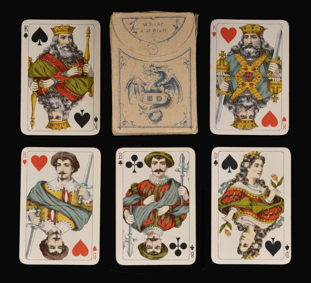 B. Dondorf “No. 122 Whist” Playing Cards. Frankfurt, (1 of 1)
