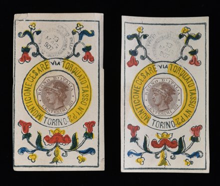 Two Cesare Monticone “Tarocchi Piemontesi”. Torino, (1 of 1)
