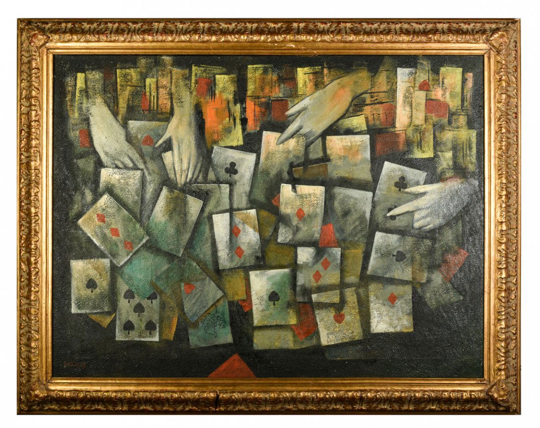 Attributed to Israeli artist Mordecai Ardon (Israeli, (1 of 1)