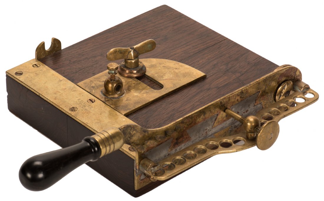 Belly Stripper Card Trimmer. J. Bauer Maker, San (1 of 2)