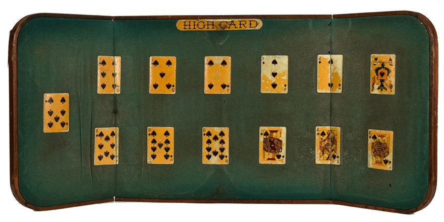 Folding Faro Layout. Mason & Co., Newark, NJ, ca. 1950. (1 of 1)