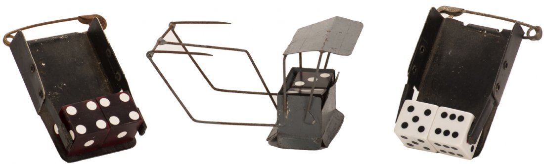 Three Dice Holdout Devices. Makers unknown, ca. 1930. (1 of 1)