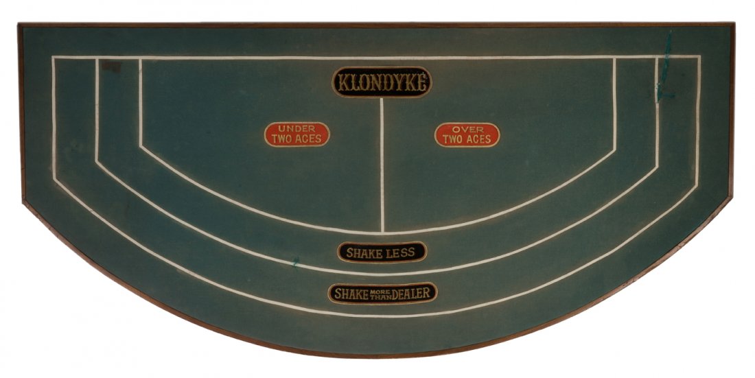 Klondyke Layout. Maker unknown, ca. 1915. Felt layout (1 of 1)