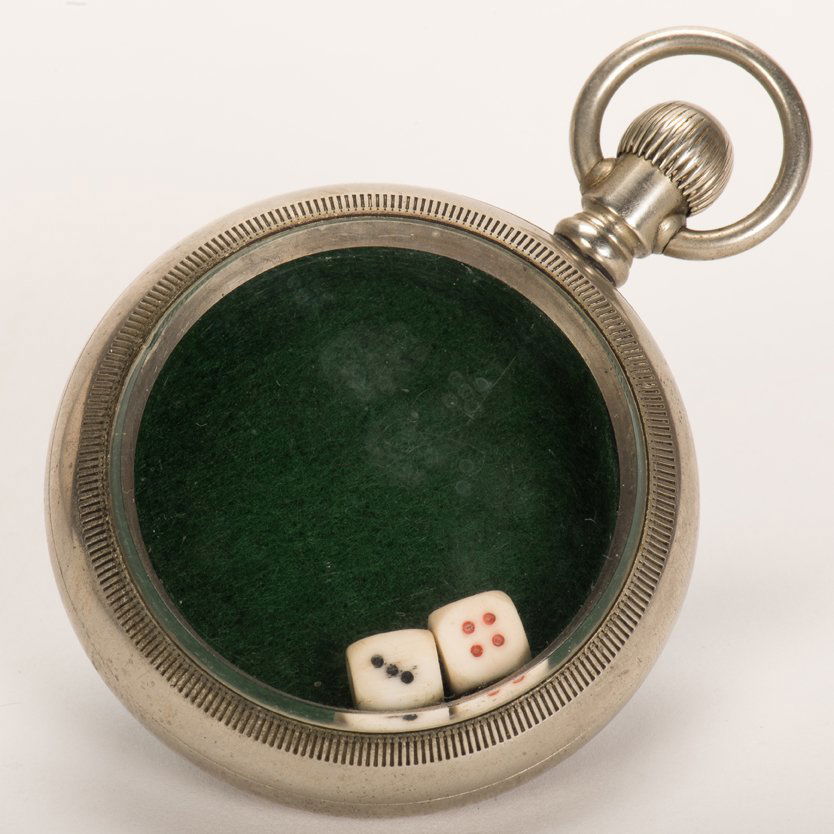 Dice Pocket Watch. American, ca. 1902. Exc. Heavy (1 of 3)