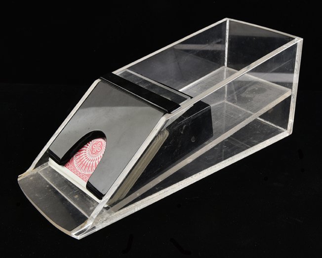 Gaffed Prism Dealing Shoe. Dr. X, Duluth, MN, (1 of 1)