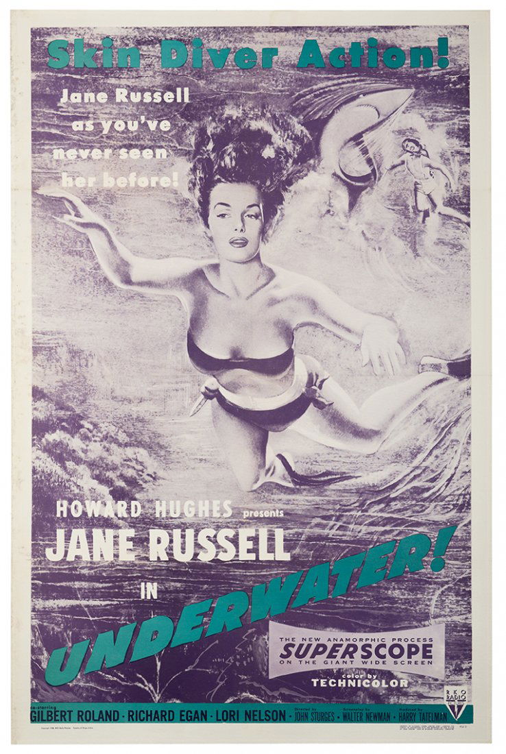 Underwater. RKO, 1958. One-sheet (27 x 41”). Jane (1 of 1)