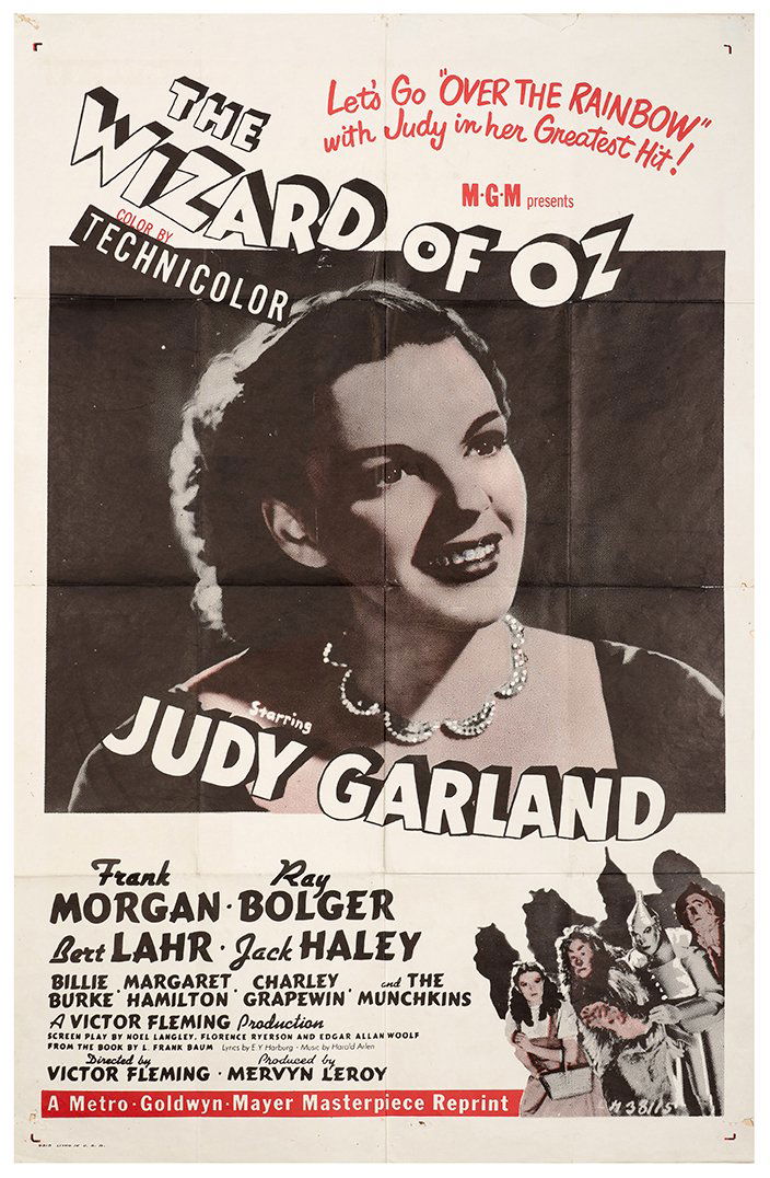 The Wizard of Oz. MGM, R-1955. One-sheet (27 x 41”). (1 of 1)