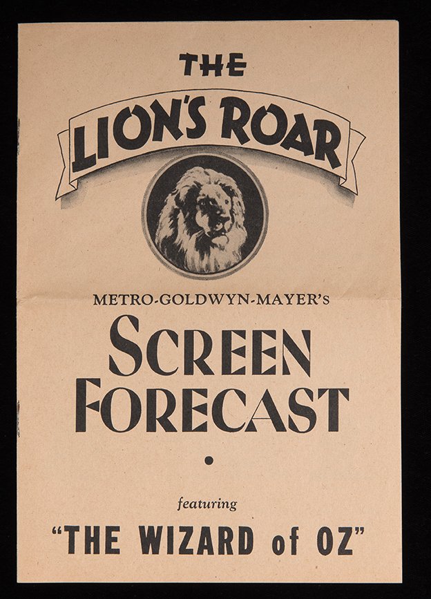 MGM Screen Forecast: The Wizard of Oz. Hollywood, 1937. (1 of 1)