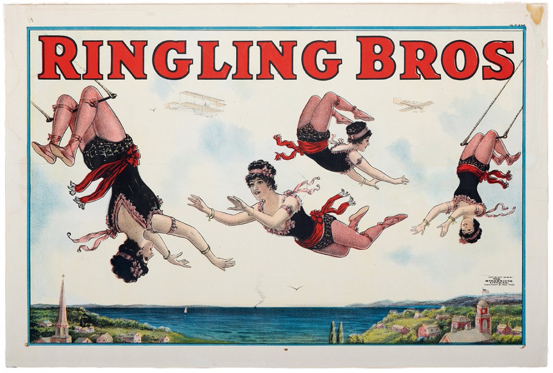 Ringling Bros. Trapeze Artists. Cincinnati: Strobridge (1 of 1)