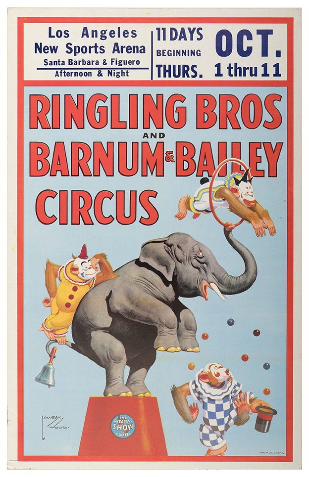 Ringling Bros. and Barnum and Bailey Window Card (1 of 4)