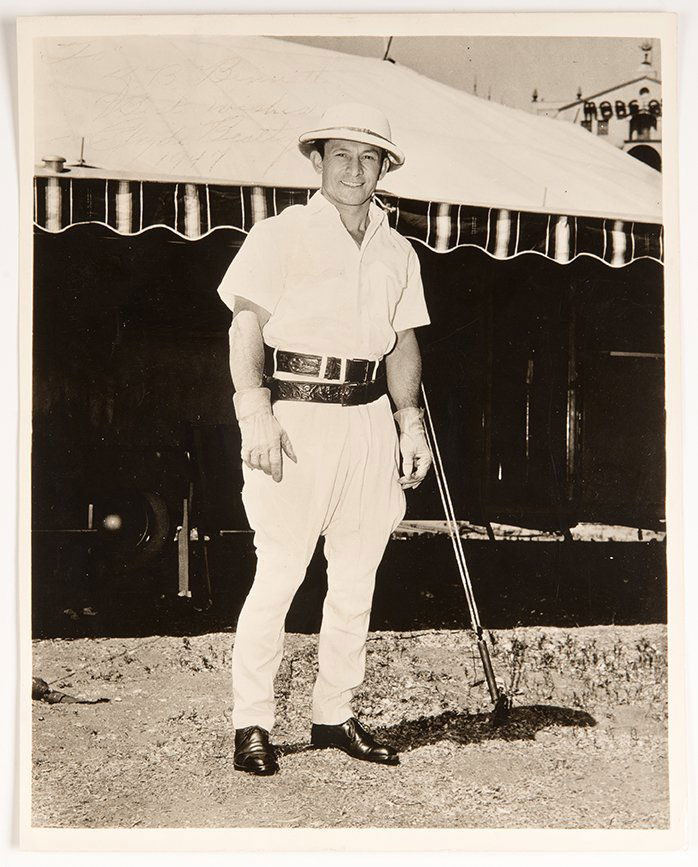 Clyde Beatty Inscribed and Signed Photograph. 1947. (1 of 1)