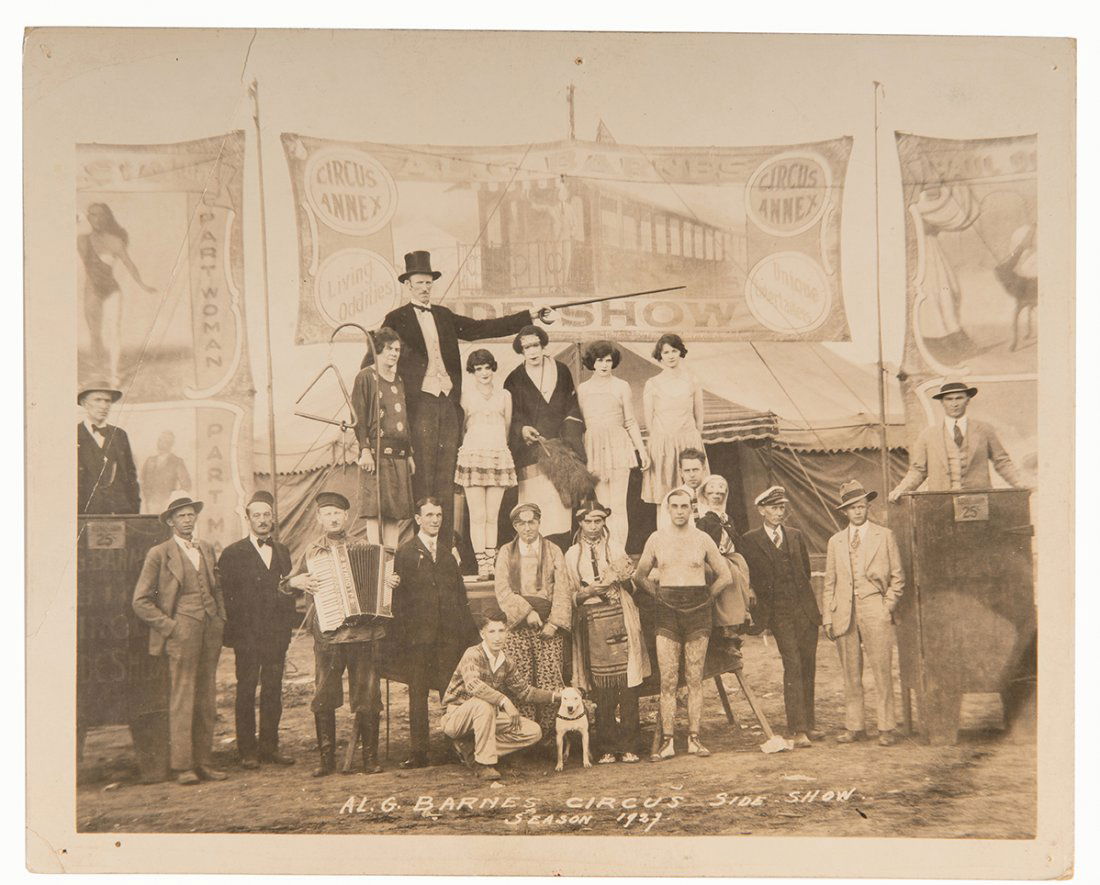 Al G. Barnes Circus Sideshow Photo. 1927. Original 8 x (1 of 1)