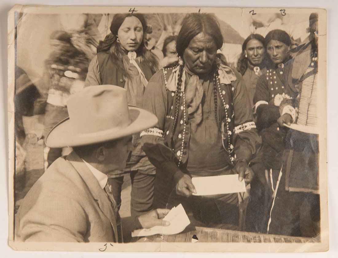 Photo of American Indian Chief and others at 101 Ranch (1 of 1)