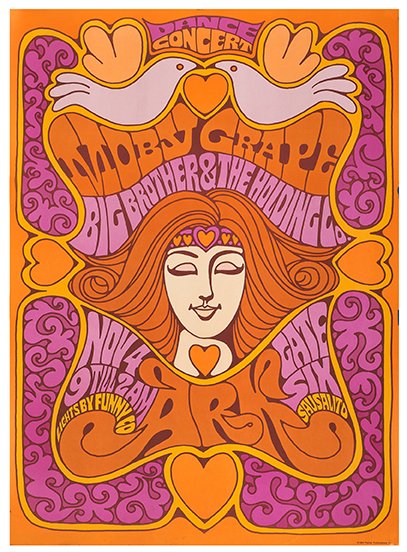 Moby Grape at the Ark, San Francisco. 1967. First: Moby Grape at the Ark, San Francisco. 1967. First printing poster measures approximately 12 ½ x 22.” A.