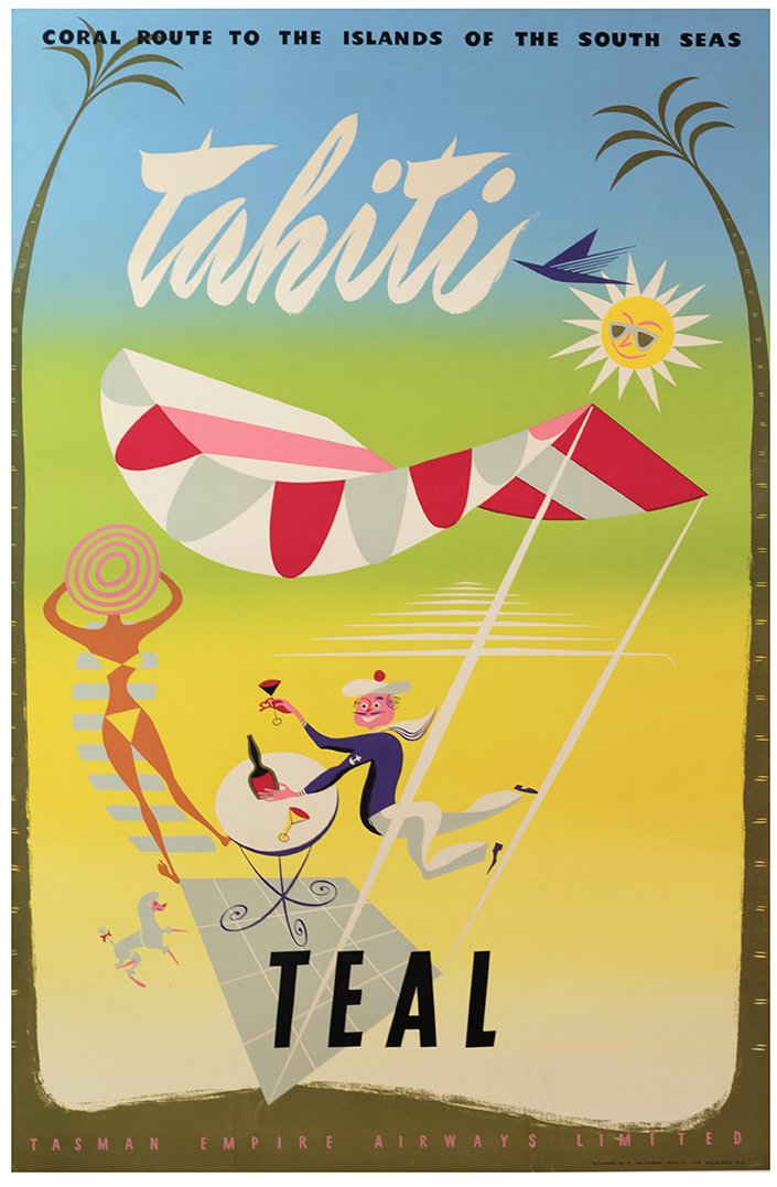 TEAL Tahiti. Auckland: W. Haythorn-Thwaite Ltd., 1950s. (1 of 1)