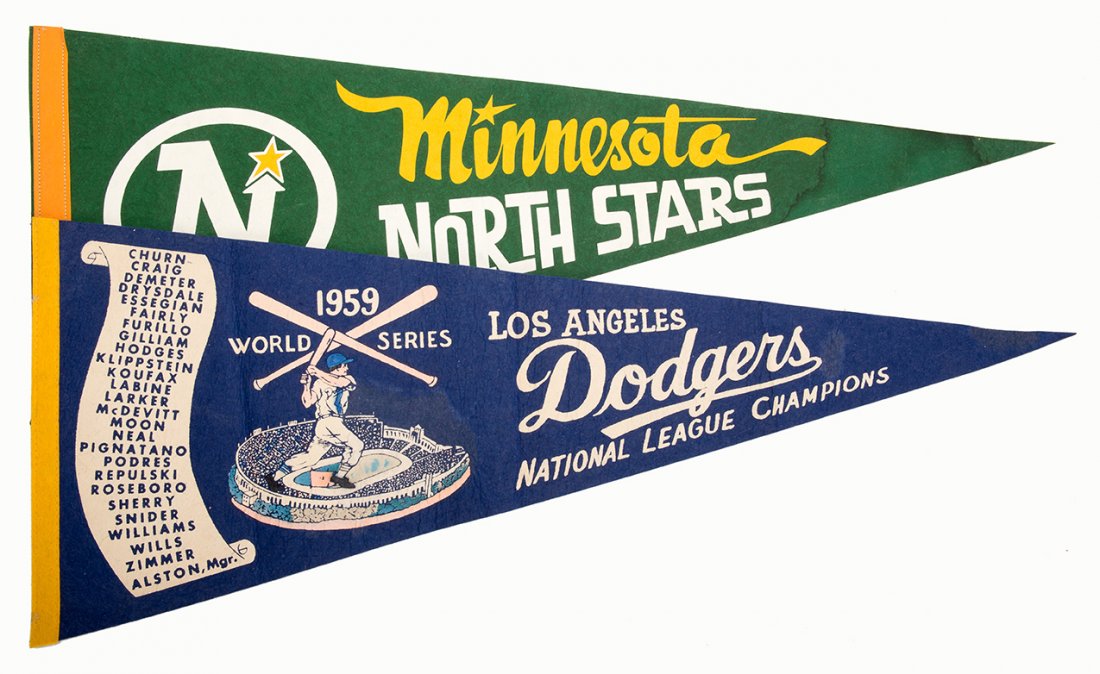 1959 L.A. Dodgers World Series Pennant. Original 29” (1 of 1)
