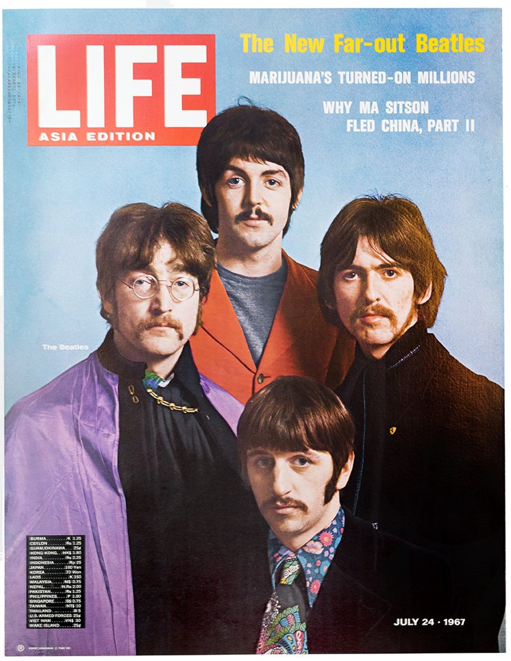 478. Life Asia Edition/ The New Far-out Beatles. 1967. (1 of 1)