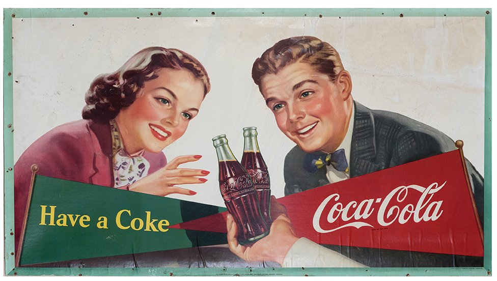 482. Coca Cola Cardboard Advertising Sign. Chicago: (1 of 1)