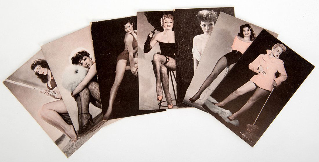 492. Collection of 50 Pinup Arcade Postcards. Chicago: (1 of 1)