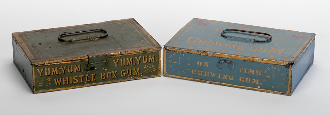 566. Two Vintage Chewing Gum Tin Boxes. Including On (1 of 1)