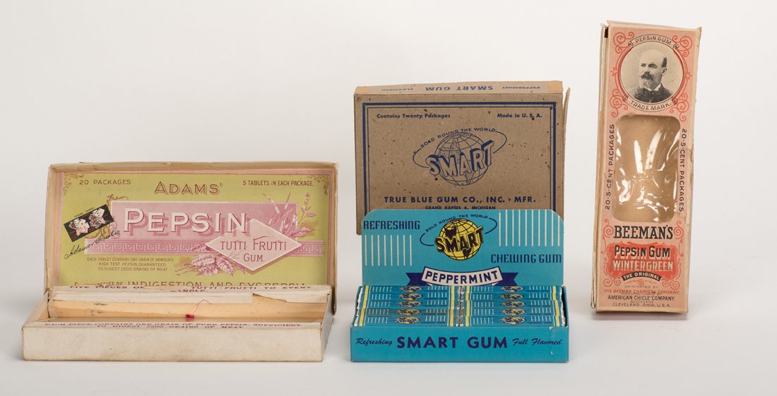 568. Three Vintage Chewing Gum Boxes. Including Adams’ (1 of 1)