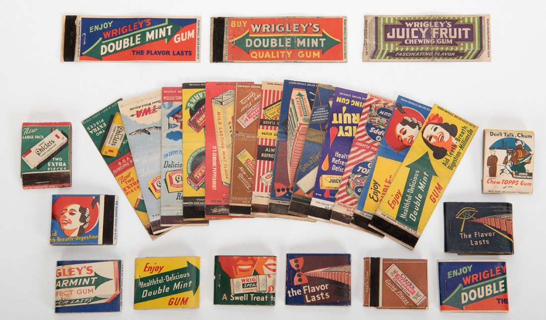 570. Two Chewing Gum Matchbook Cover Items. Including (1 of 1)
