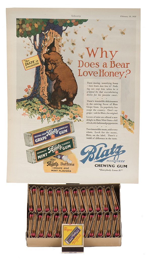 571. Two Blatz Mint Gum Items. Including a box of 44 (1 of 1)