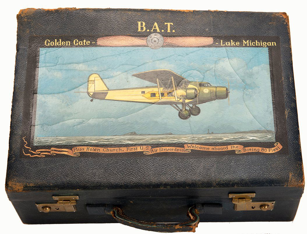 604. Boeing 80 Fleet Cosmetic Case Honoring Miss Helen (1 of 2)