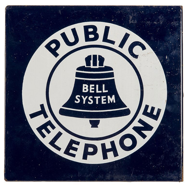 608. Bell System Public Telephone Double-Sided Flanged (1 of 1)