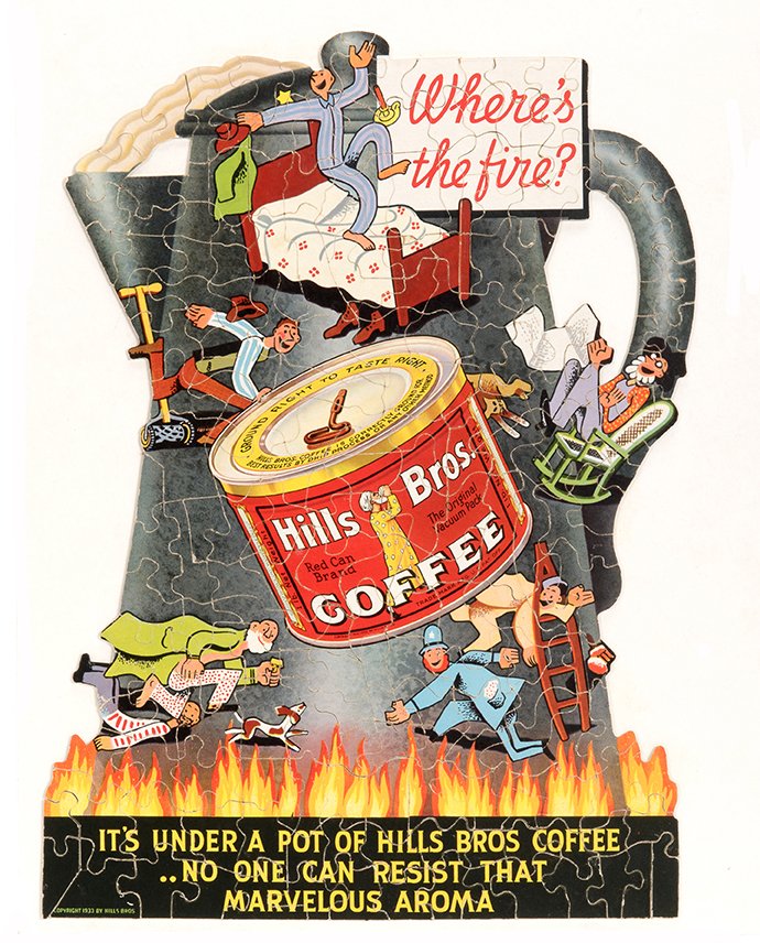 610. Hills Bros. Coffee Jigsaw Puzzle. Puzzle is (1 of 1)