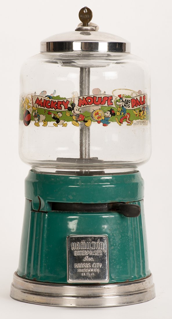628. One Cent Mickey Mouse Gumball Machine. Kansas (1 of 1)