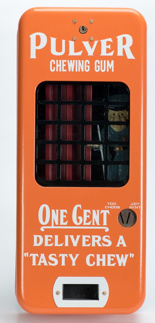 631. One Cent Pulver “Cop Stop & Go” Gum Machine. (1 of 1)