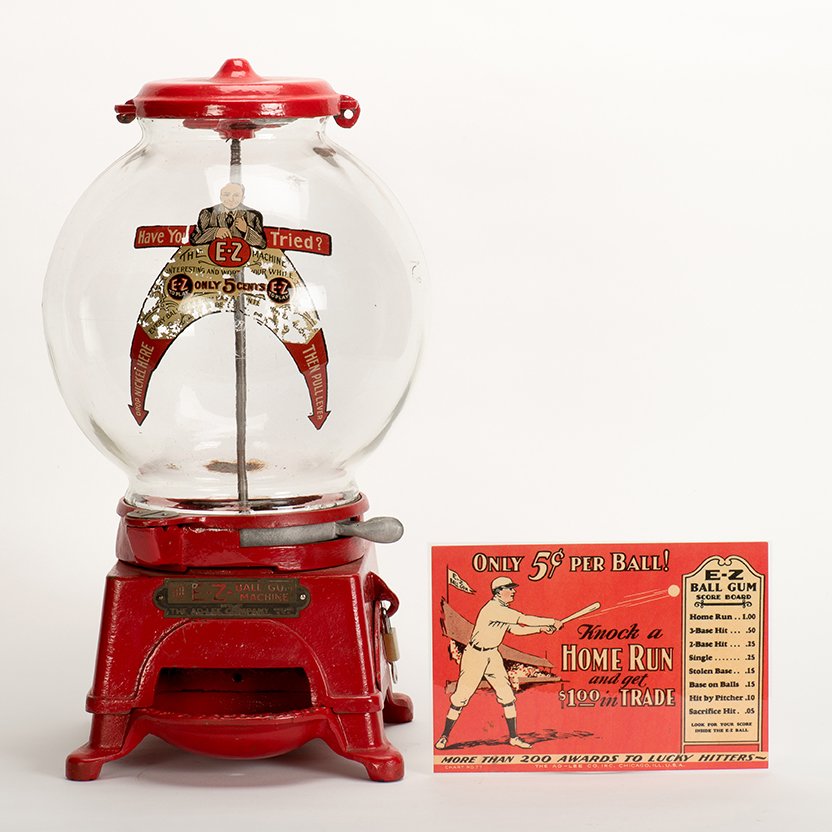 632. Five Cent Ad-Lee “E-Z” Gambling Gumball Machine. (1 of 1)