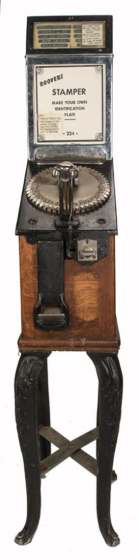 689. Twenty Five Cent Roover Stamper Machine. New York: (1 of 1)