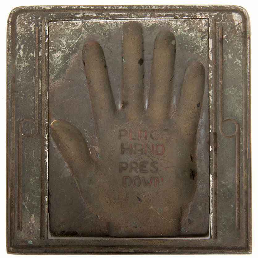 693. Alexander Palm Reader Bronze Hand Impression (1 of 1)